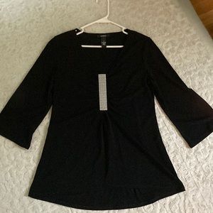 Alfani pearl embellished top